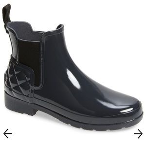 Hunter Glossy Ankle Rain Boot